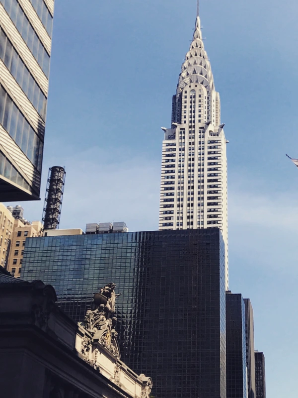 Cimply™ | Lookin up at Chrysler Building from street level on 42nd st in Manhattan.