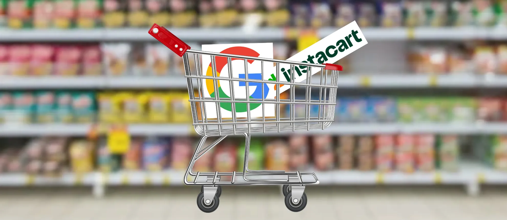Retail Media is growing illustrated by this image representing the 2024 Retail Media partnership between Instacart and Google